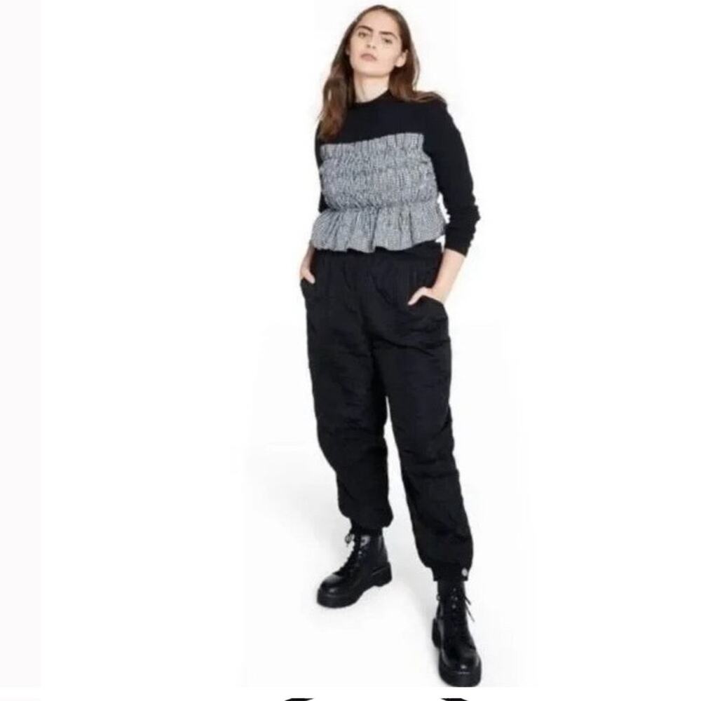 Sandy Liang Black Track Pants